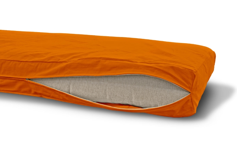 Futonbezug (Cover) 90x200 cm, Höhe 8 cm Orange